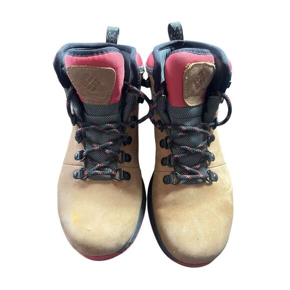 Columbia Womens Tan Newton Ridge Plus II Waterproof Hiking Boots Size 7 - Picture 1 of 11